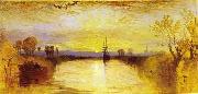 Joseph Mallord William Turner Chichester Canal vivid colours may have been influenced by the eruption of Mount Tambora in 1815. china oil painting reproduction